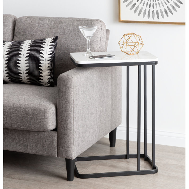 Latitude Run® Marble Top CTable End Table & Reviews Wayfair
